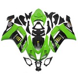 0210 Fairing Kawasaki Ninja Zx6R Zx-6R 07 08 2007 2008 Cowling Monster Green Black